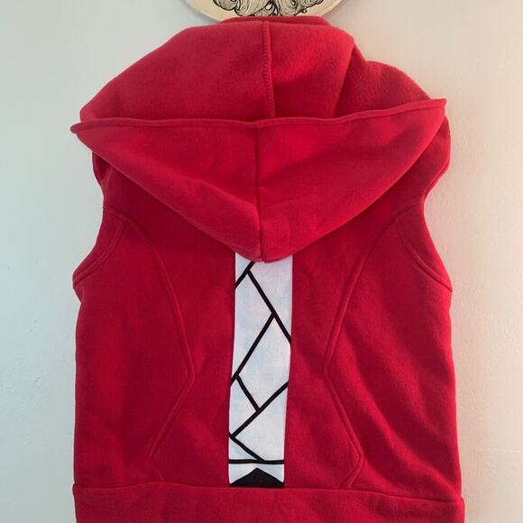 FORTNITE Girl’s Pink/Black Sweatshirt Hooded Zip Up Vest / Size: Large 10-12 - Picture 10 of 12